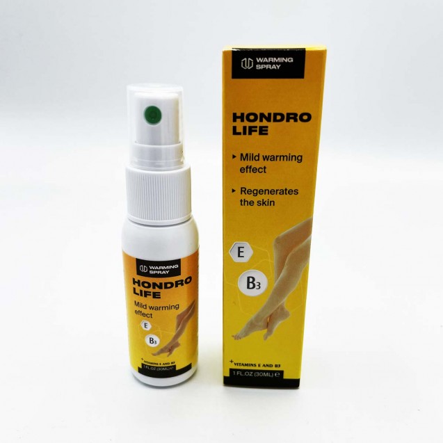 Hondrolife Spray - Application Externe - Doux Effet Chauffant - Contient 1x  100 ml : : Hygiène et Santé